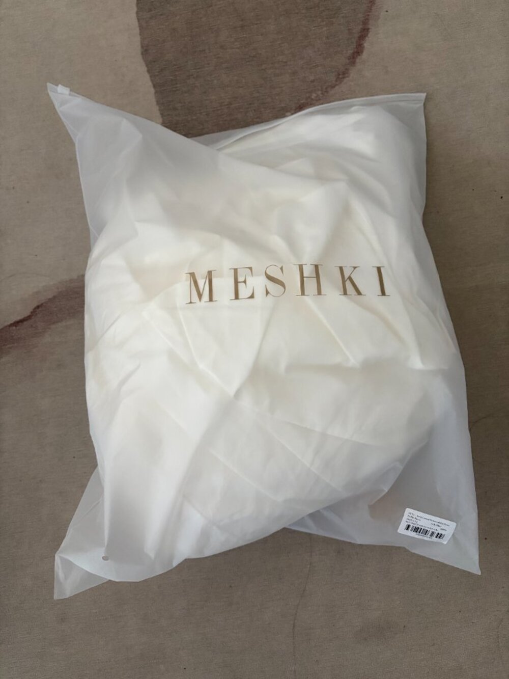 Meshki Keely White V-Neck Midi Dress - Picture 4 of 8